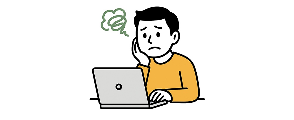 ブログが書けず困っているクリエイター